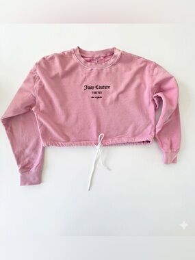Juicy Couture Light Pink Embroidered Crewneck Sweatshirt